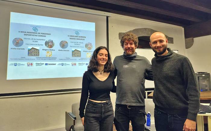 Kirolari gorren bizipenak bistaratu dituzte Gigorrakik antolatutako mahai-inguruan