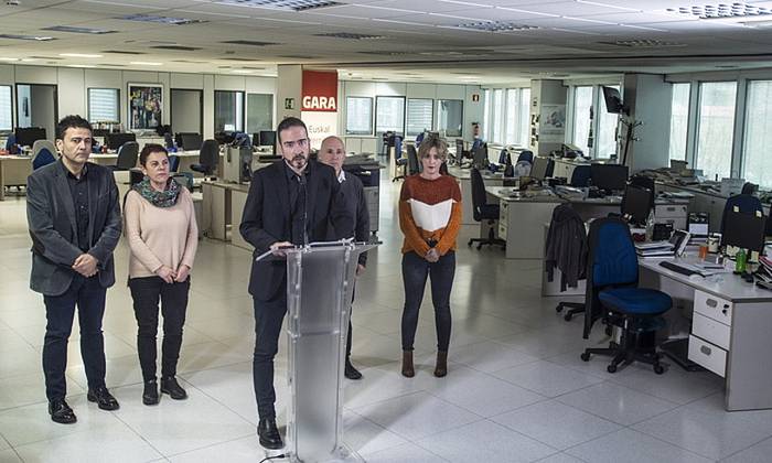 GARA eta lan-taldearekin elkartasuna