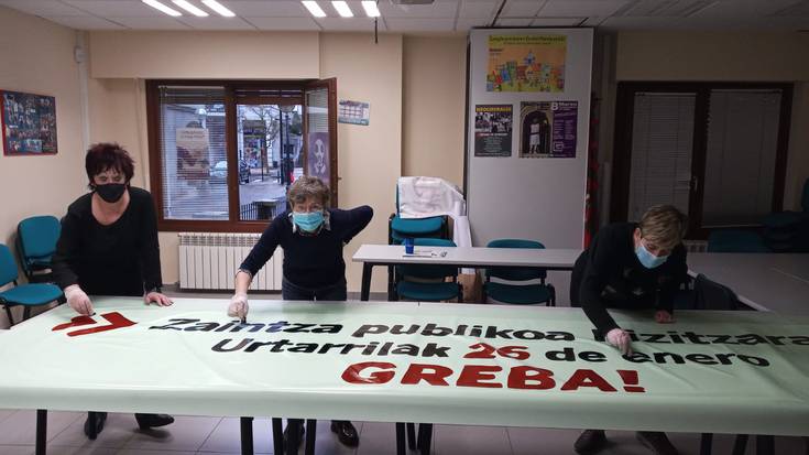 Zaintza publikoko zerbitzuen publifikazioa aldarrikatzeko greba, bihar