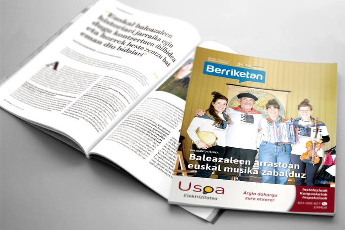Iraileko 'Berriketan' aldizkariaren edizio digitala irakurgai