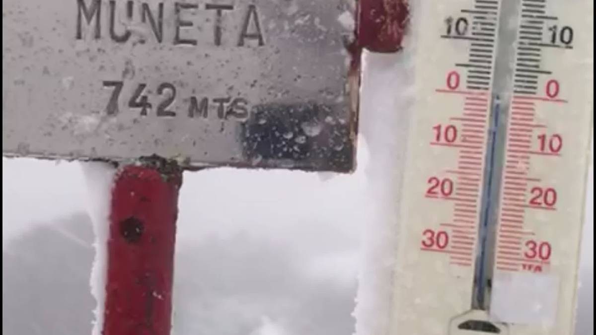 Elurrak mendi gainak zuritu ditu Elgoibar inguruan