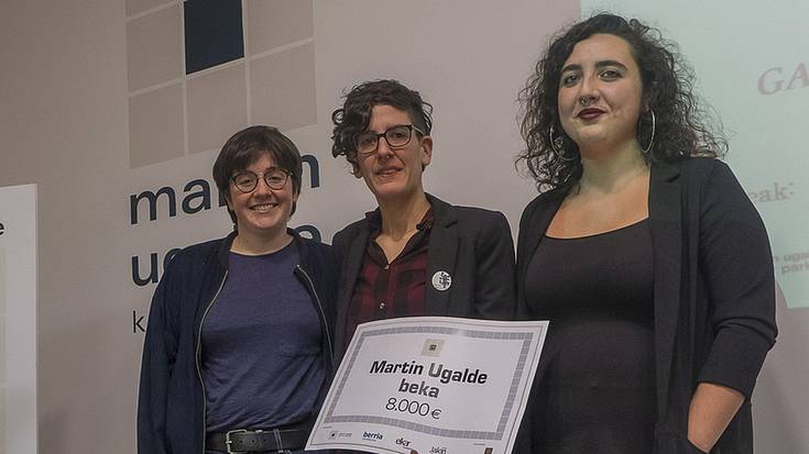 Martin Ugalde beka irabazi du Danele Sarriugartek Kattalin Miner eta Maddi Altunarekin batera
