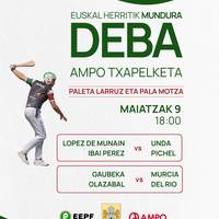 Ampo txapelketa: paleta larruz eta pala motza
