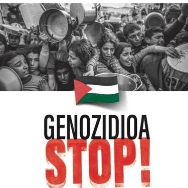 Palestinaren aldeko elkarretaratze zaratatsua