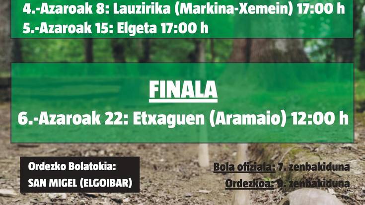 Euskal herriko hiru txirlo bola txapelketa