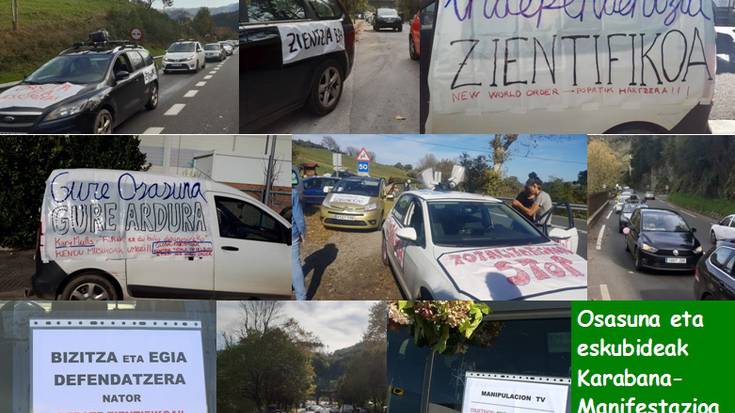 Koronabirusari aurre egiteko hartutako hainbat neurriren kontrako protesta