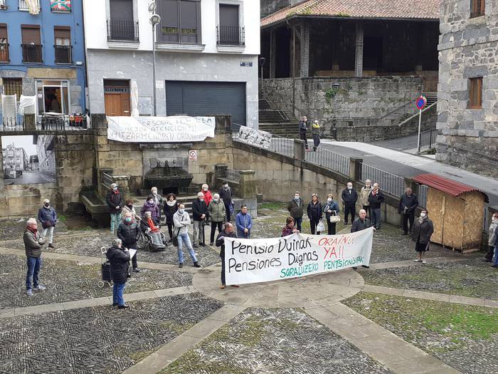 Zapatuan pentsioen aldeko manifestazioak izango dira