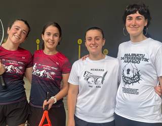 Bihar arratsaldean jokatuko dituzte Mendaron frontenis txapelketako finalak