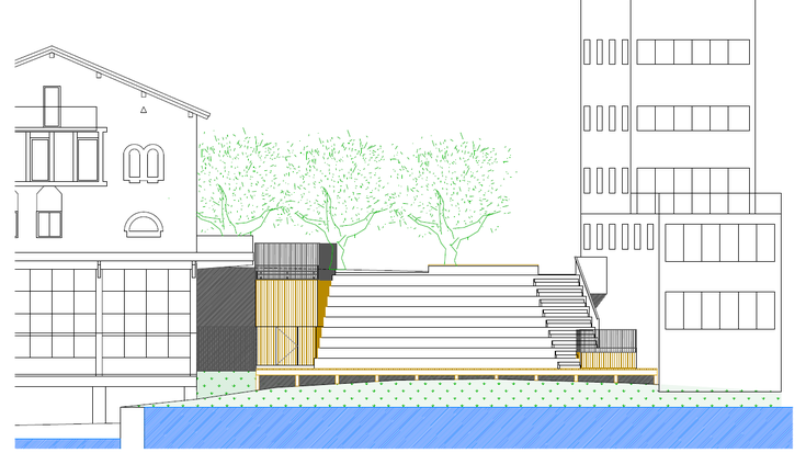 Urtarrilaren 12an, astelehena, hasiko dira Kalebarren 24ko eraikinaren eraisketa eta harmailaren eraikitze lanak