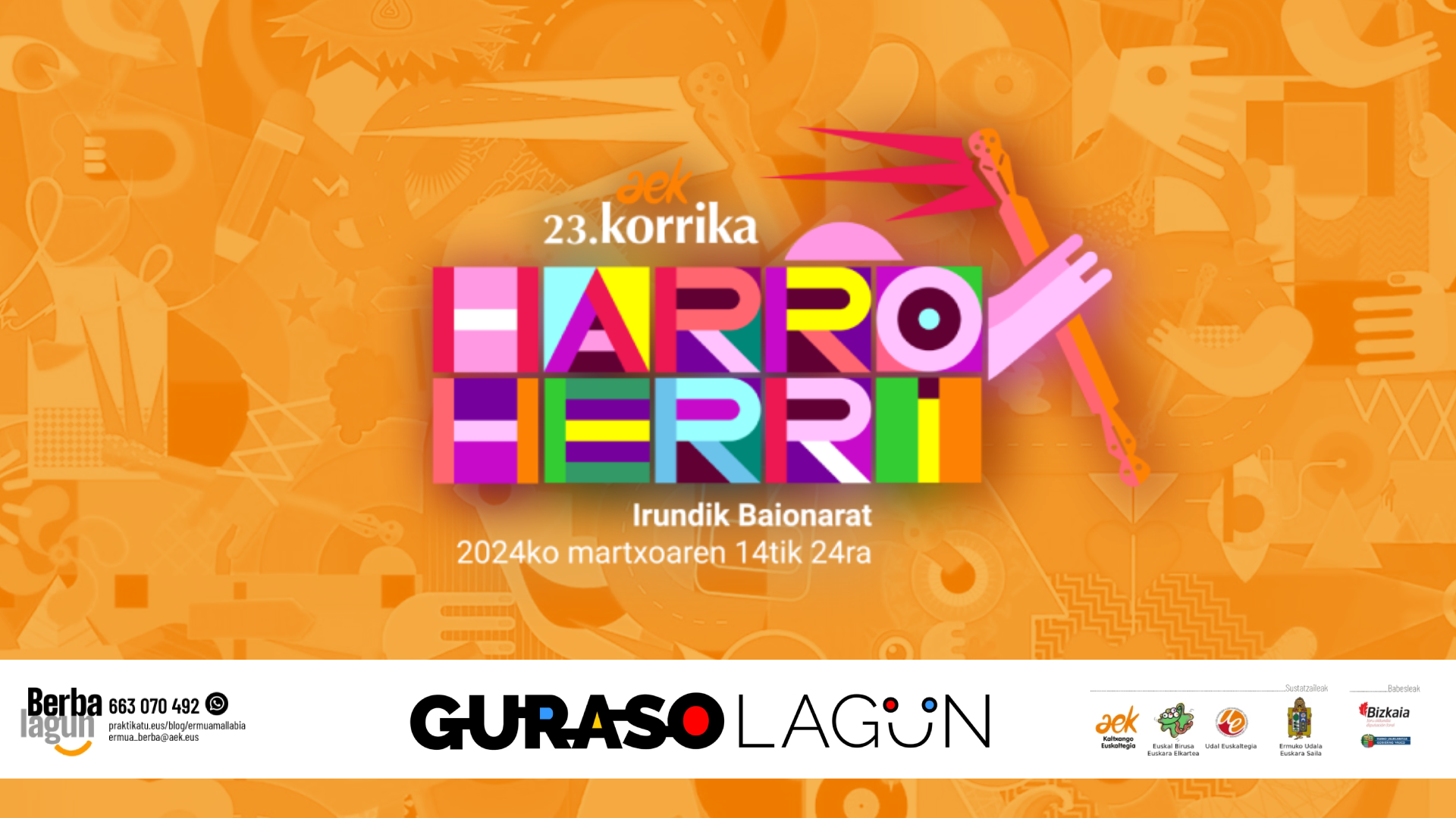 Korrika Guraso Tailerra: ostiral honetan Ermuan, martxoaren 6an Mallabian