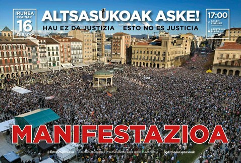 Iruñeko manifestaziora joateko autobusa antolatu dute Soraluzetik