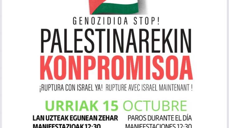 Elkarretaratzea: Stop genozidioa, Palestinarekin konpromisoa