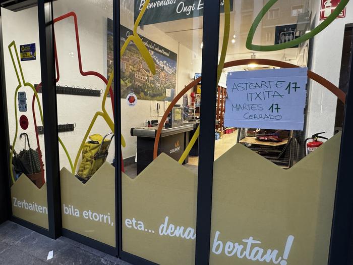 Dendak, tabernak eta zerbitzu gehienak itxita izango dira bihar