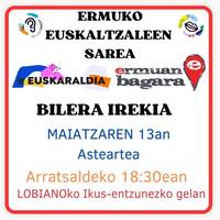 Ermuko EUSKARALDIA prestatzeko bilera irekia