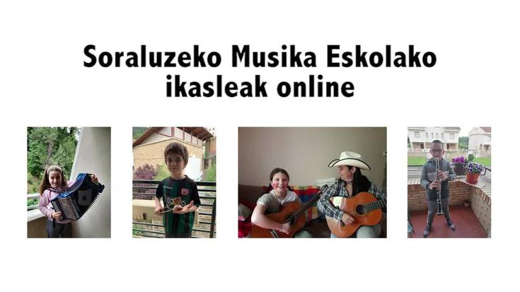 Musika Eskolako ikasleen argazki-album musikatua