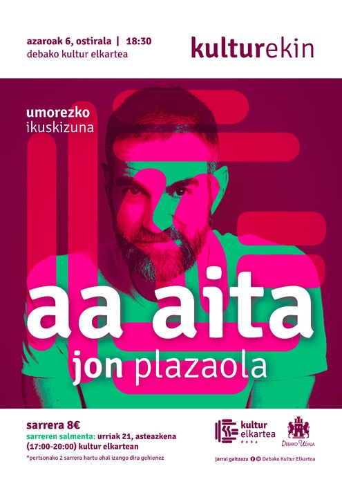 Jon Plazaolaren 'AA Aita' ikuskizuna