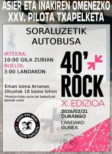 Autobusa 40' Rock jaialdira