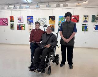 Krabelin pintura eskolako artisten lanak ikusgai