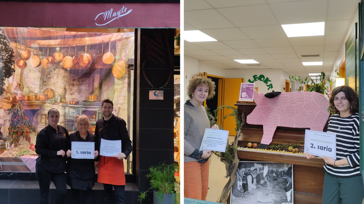 Mayte eta Albokarena San Martineko erakusleiho sarituak