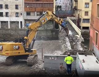 Hasi dira Gabolatseko zubia eraisten