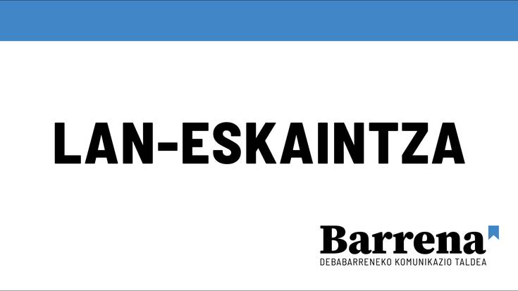 Lan eskaintza: Kazetaria