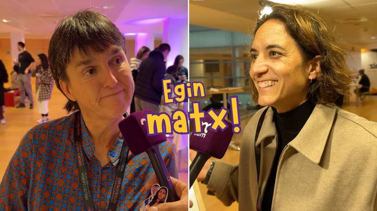 Garbiñe Etxeberria eta Natalia Arroyo bikoteak egiten