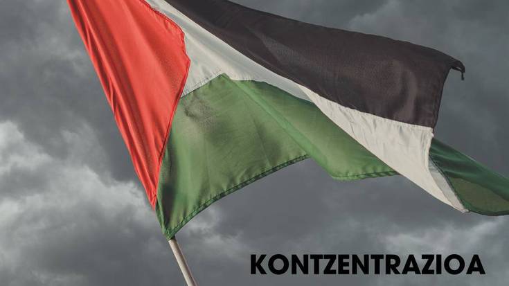 Elkarretaratzea: 'Gerrarik ez, Palestina askatu!'