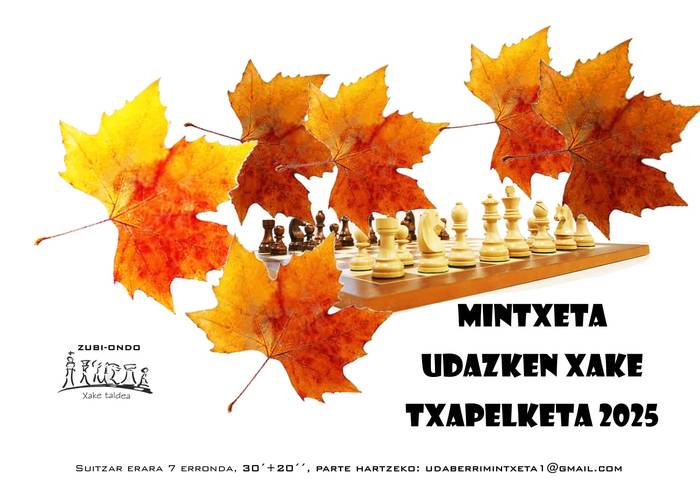 Zabalik dago Mintxeta Udazken Xake Txapelketan izena emateko epea