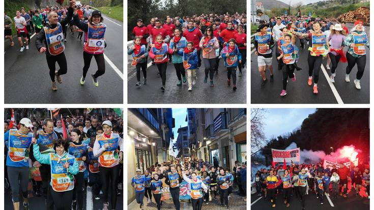 Ehunka lagun batu dira Korrikara Itziarren eta Deban