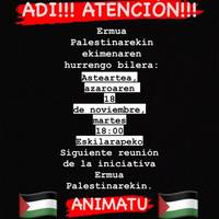 Ermua Palestinarekin ekimenaren bilera