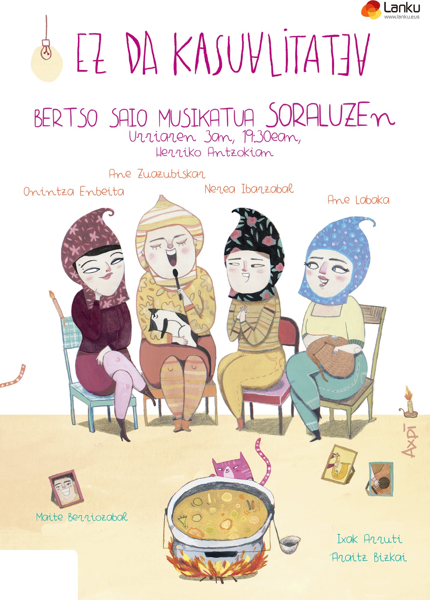 ZOZKETA: 3 sarrera bikoitz Ez da kasualitatea-ren emanaldirako