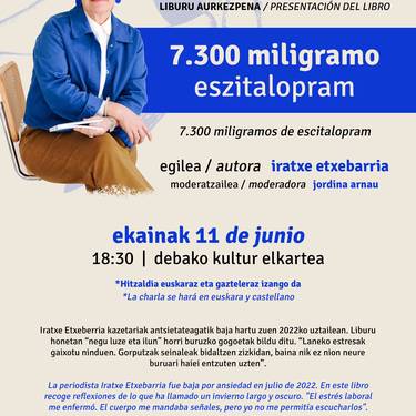 '7.300 miligramo eszitalopram' liburuaren aurkezpena