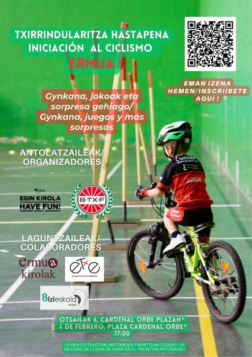 Txirrindularitzari ekiteko saioa