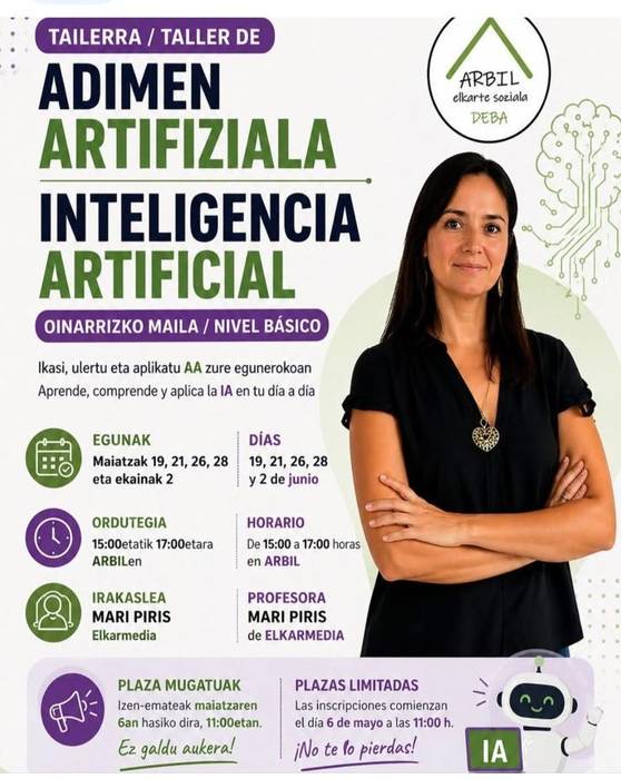 Adimen artifizialari buruzko tailerra (oinarrizko maila)