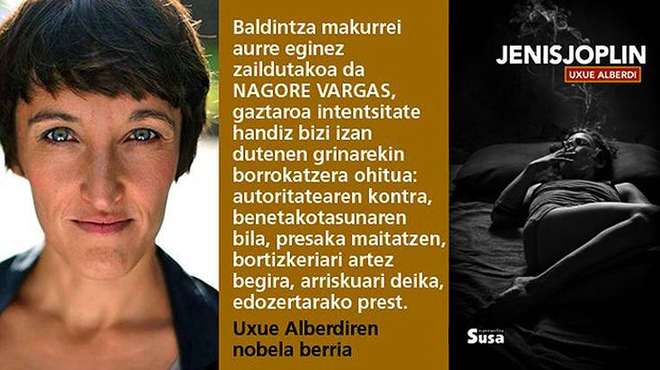 Uxue Alberdiren ‘Jenisjoplin’ nobela liburu-dendetan salgai dago