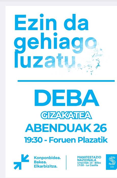 Gizakatea: "Ezin da gehiago luzatu"