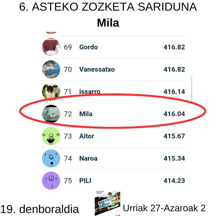 Egunean Behin (19) Ermuan: 6. astea