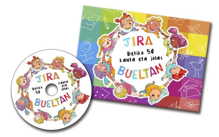 'Jira Bueltan: Betiko 50 kanta eta jolas' liburuxka eta DVDa banatuko ditu Elgoibarko Udalak ikastetxeetan