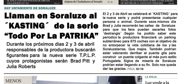 'Todo por la Patrika' telesailerako kasting-a