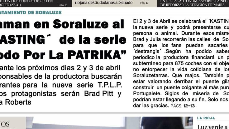 'Todo por la Patrika' telesailerako kasting-a
