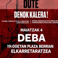Elkarretaratzea: 'Flotilla eraso dute. Denok kalera!'
