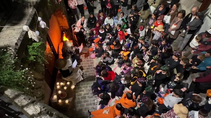 Malabareak, ipuina, dantza, sua eta gaztainak Ibilbide Misteriotsuan